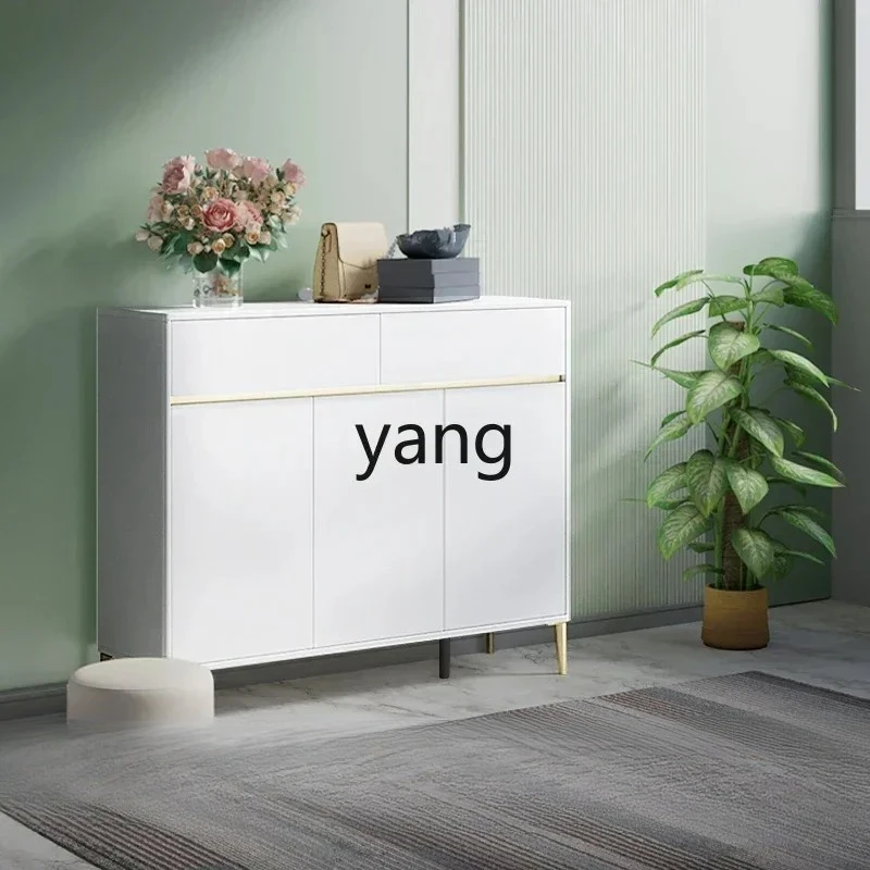 CX1  home shoe cabinet home door entrance entrance cabinet integrated partition modern simple white light luxury