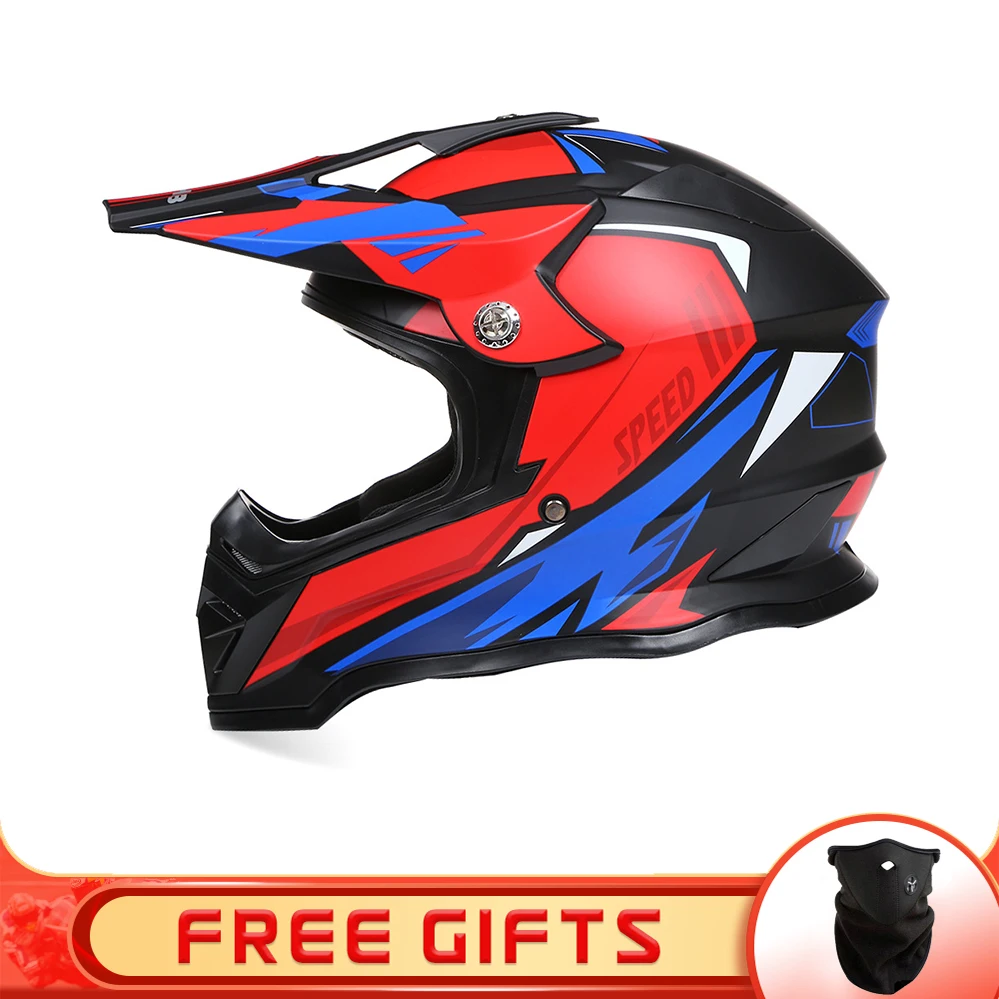 

New Off-Road Motorcycle Helmet Men And Women Motocross Helmet Full Face Kask Downhill Casque Moto Cross Enfant Capacete DOT ECE