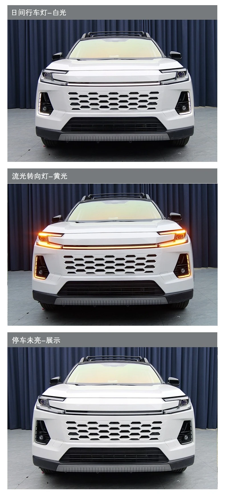 DRL For Toyota RAV4 Core 2026 Car Front Fog Light Position L-shaped Model Daytime Running Light Dynamic Turn Signal Daylights detail image 5