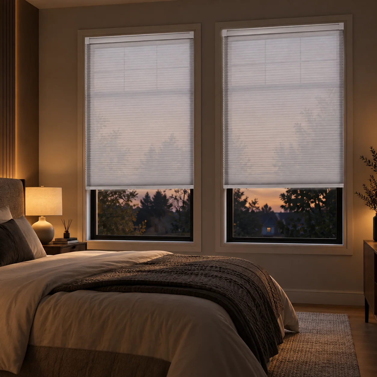 1 Panel Honeycomb Blinds No Drilling Solid Pleated 50% Blackout Curtains For Home Office Bedroom Living Room Kitchen