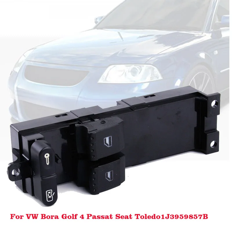 

Car Styling FOR SKODA FABIA OCTAVIA VW BORA GOLF SEAT LEON ELECTRIC WINDOW SWITCH 1J3 959 857 B
