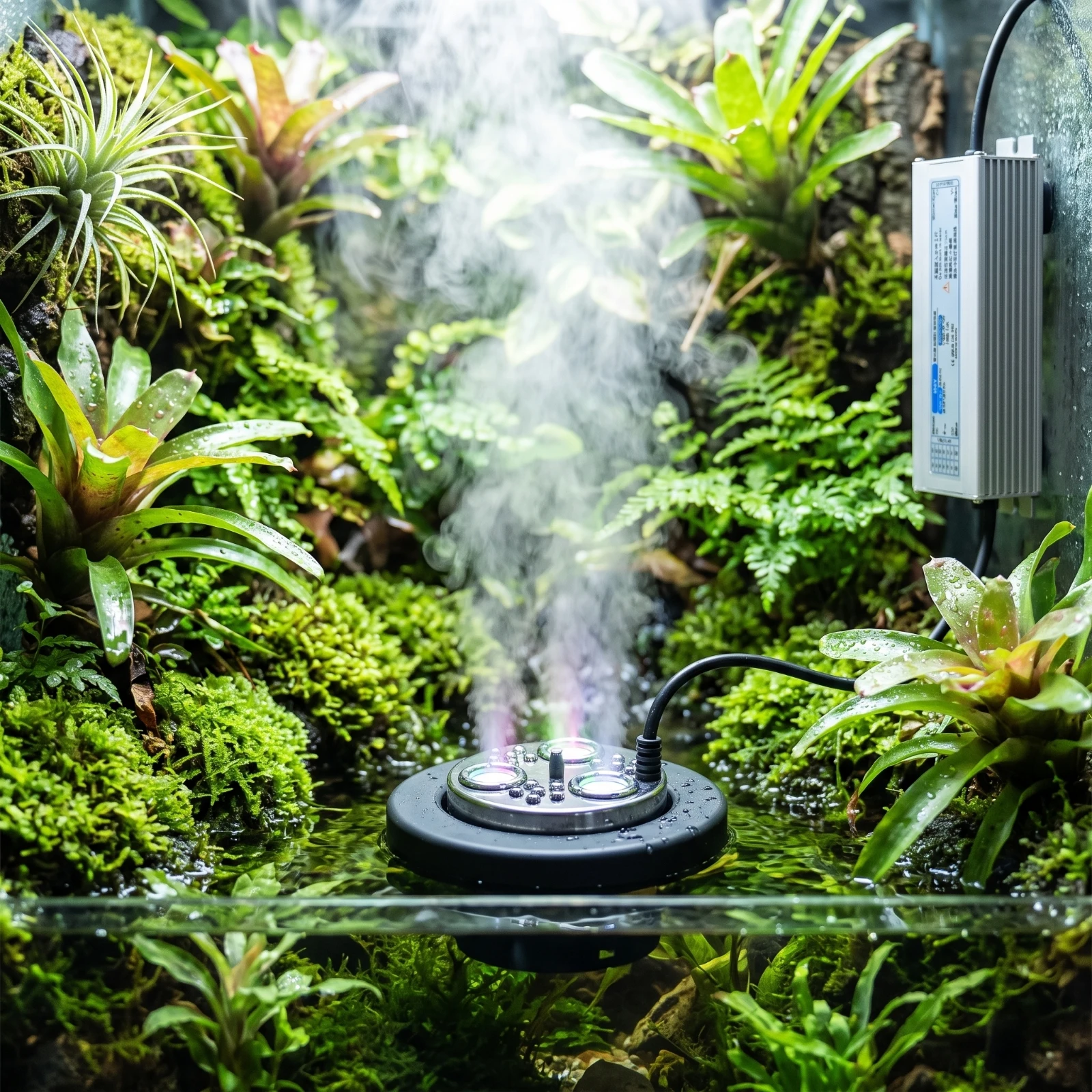 High-Frequency Mist Maker Compact Mist Maker with 3 Heads High-Frequency Fogger High Efficiency Pond Fogger Reliable for Ponds