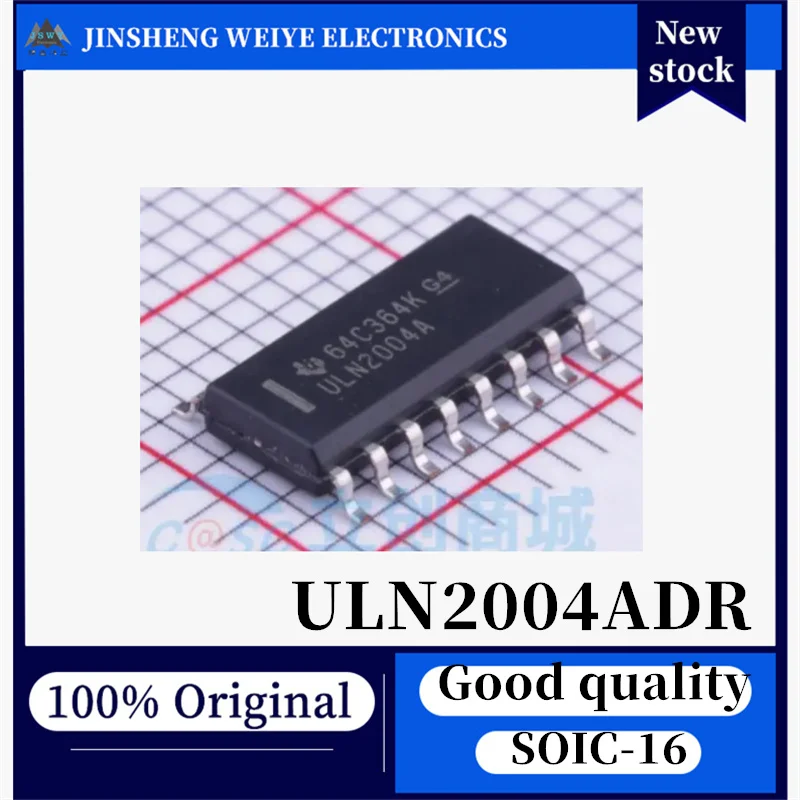 (20/100 Pieces) ULN2004ADR ULN2004A SOP-16 Transistor Array Chip, 100% New, Original, In Stock, Chipset