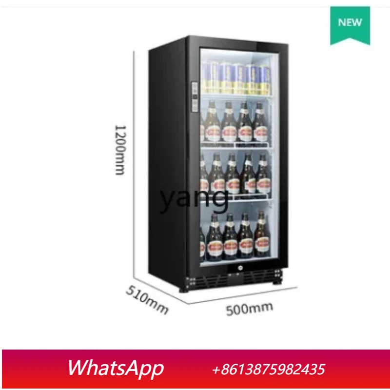 LHM Refrigerated Display Cabinet Commercial Beverage Freezer Tea Fresh Food Sample Refrigerator Household