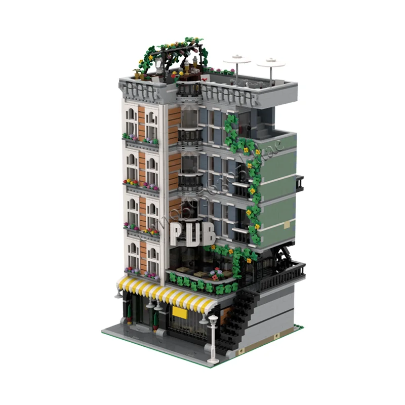 5024 Parts PUB house modular Exquisite Building Blocks modern Bricks Model Set DIY Assembly Display Toy Children Birthday Gifts