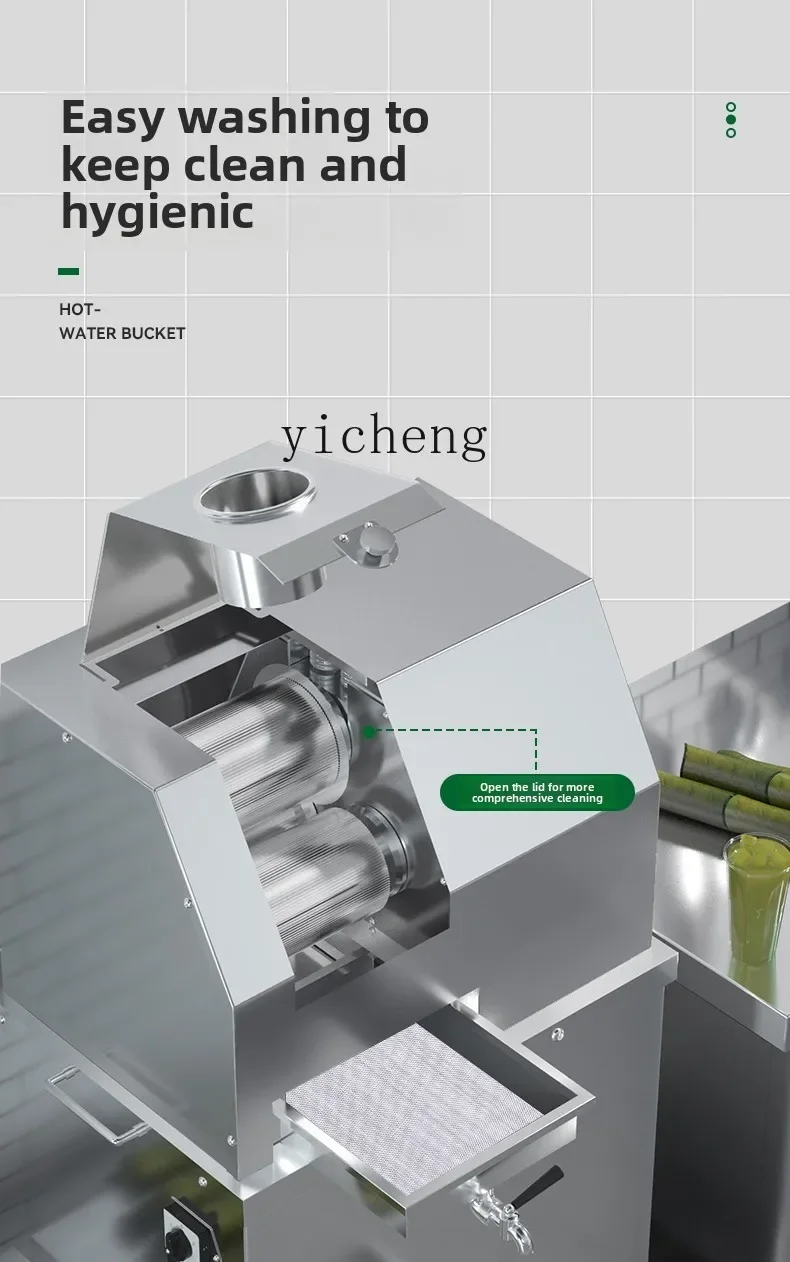 TQH commercial sugarcane juicer stainless steel automatic electric commercial sugarcane machine stall dedicated