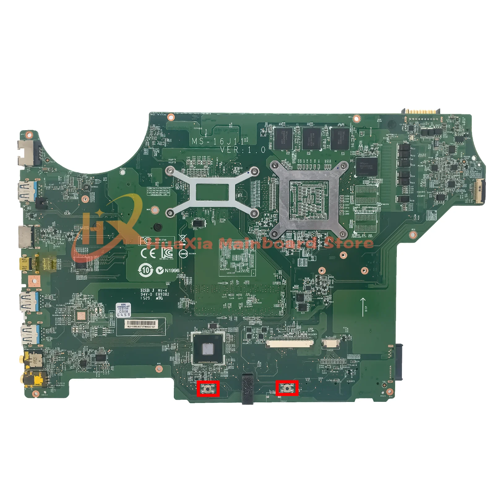 Mainboard For MSI GE62 MS-16J11 MS-16J1 Laptop Motherboard  Intel Lynx Point HM87 i7 4th Gen GTX965M/V2G DDR3L