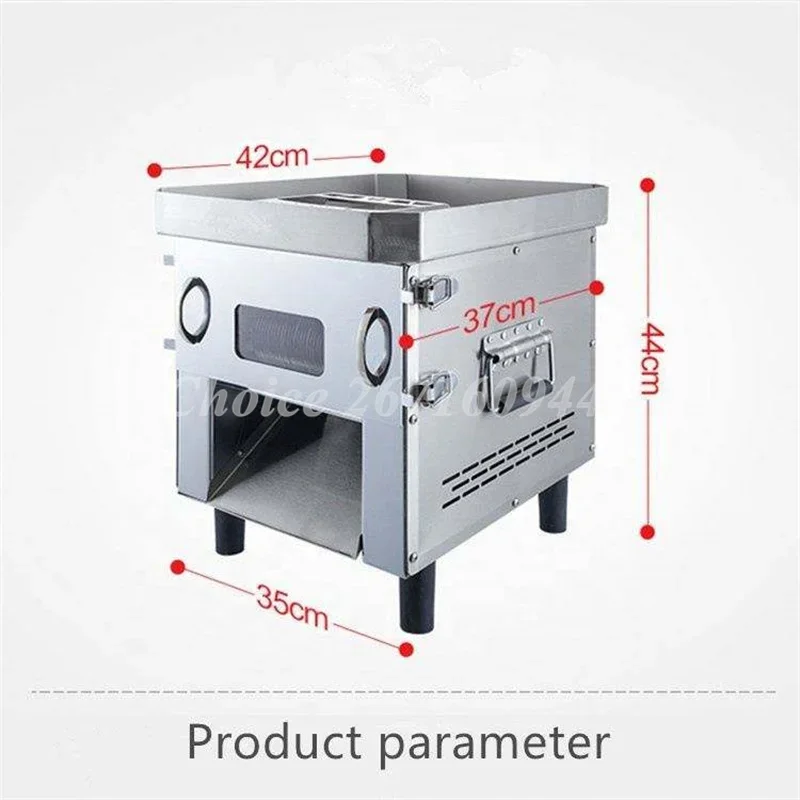 Cortadora automática de carne eléctrica de acero inoxidable comercial, cortadora de carne multifuncional