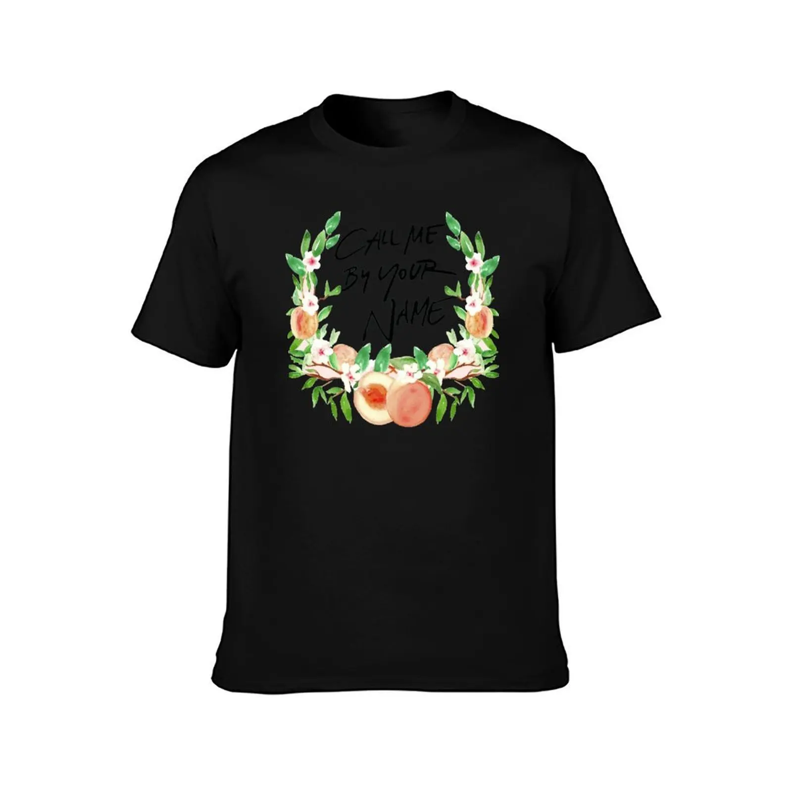 Call Me By Your Name Peach T-Shirt, Summer Casual Cotton Tee, Oversized Streetwear Tops, Vintage Graphic Print, Unisex Men Women