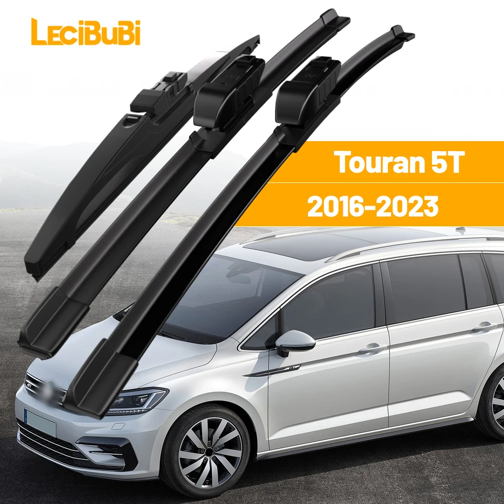 

Для VW Touran 5T 2016-2023 1 комплект передних и задних щеток стеклоочистителей ветрового стекла 2017 2018 2019 2020 2021 2022 аксессуары