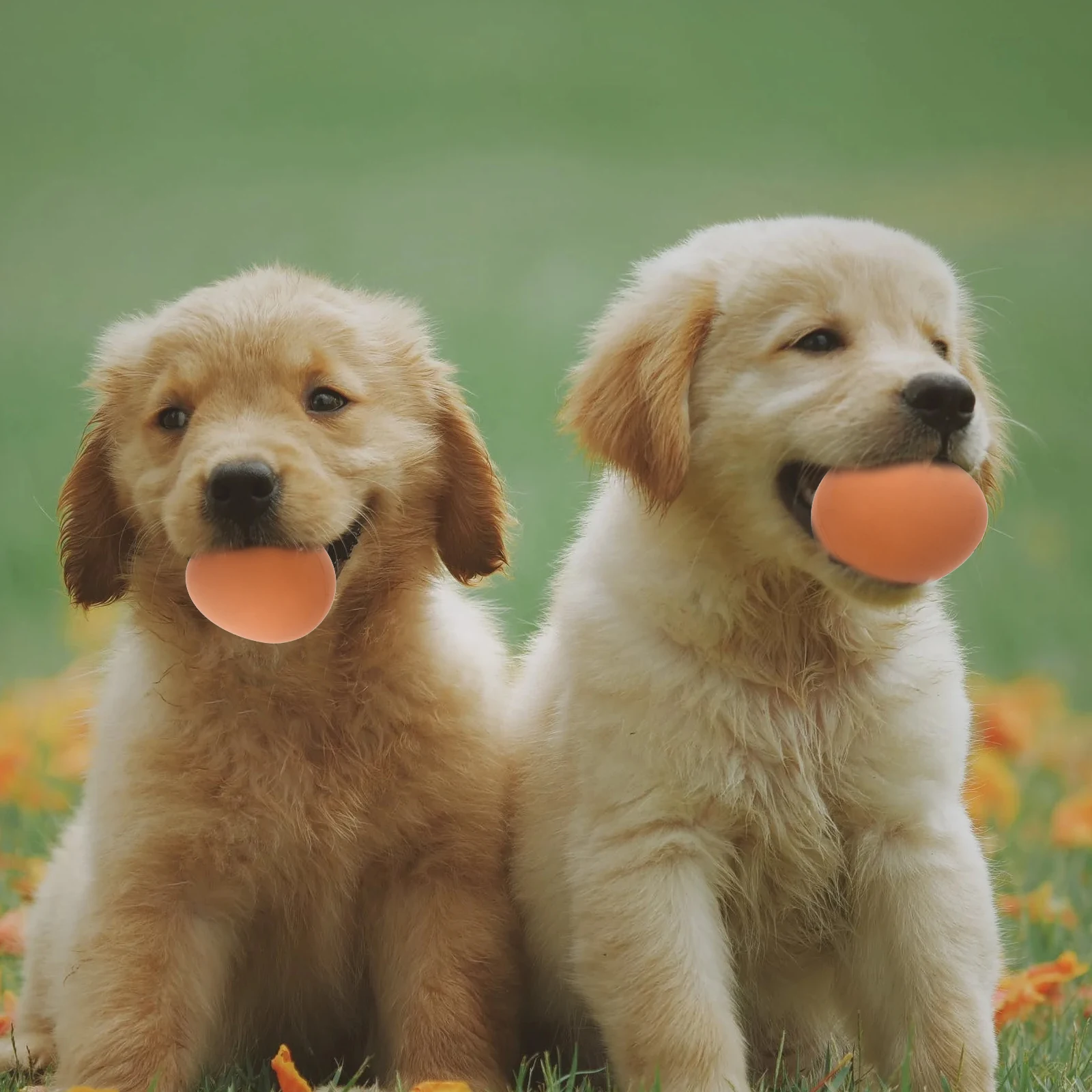 

5Pcs Simulation Eggs Bounce Ball Pet Chewing Toys Dog Interactive Khaki Rubber Durable Safe Bite Resistant loneliness relief