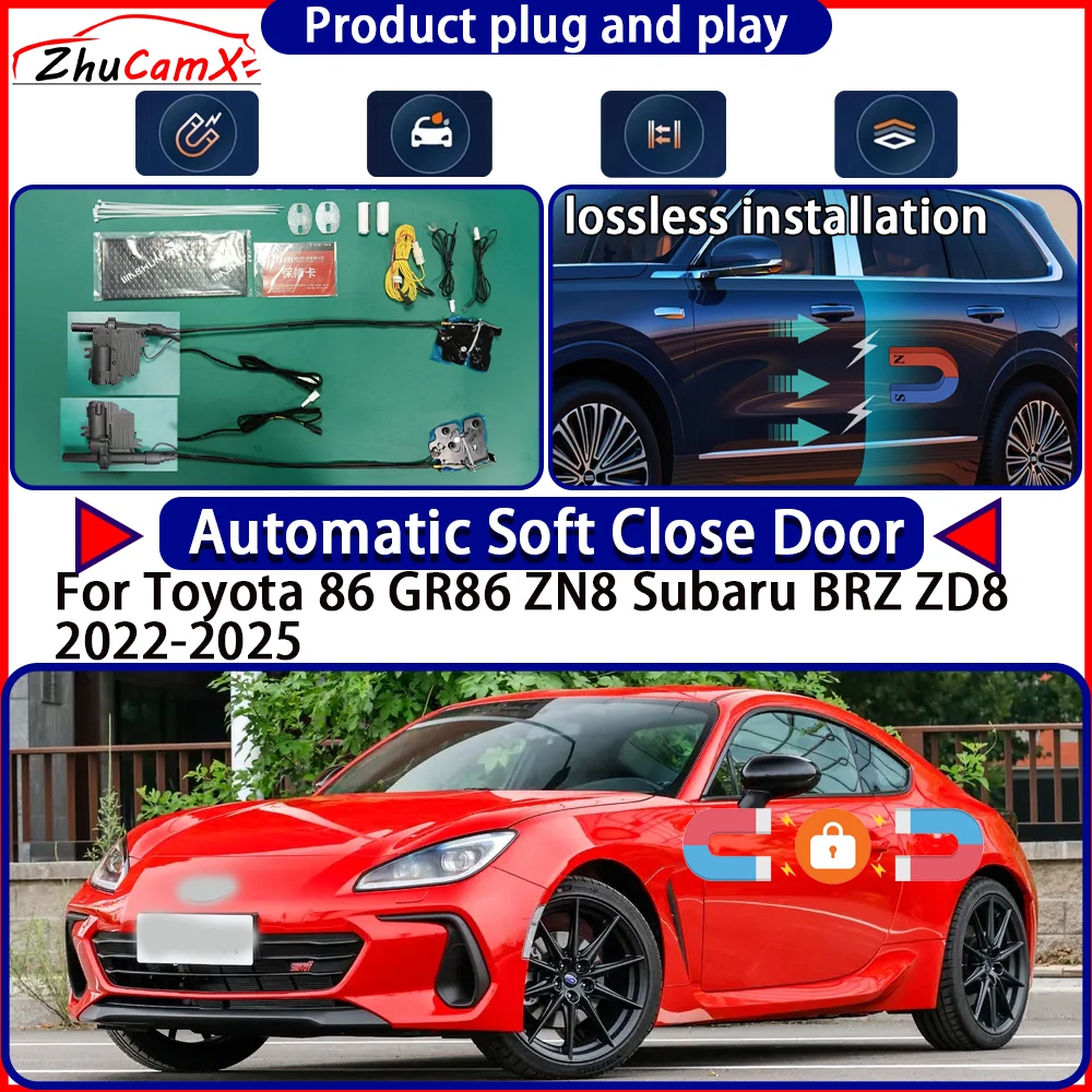 OEM Door Lock Actuator for Toyota 86 GR86 ZN8 Subaru BRZ ZD8 2022-2025 Soft Close Door Kit Power Latch System Auto Door Easy