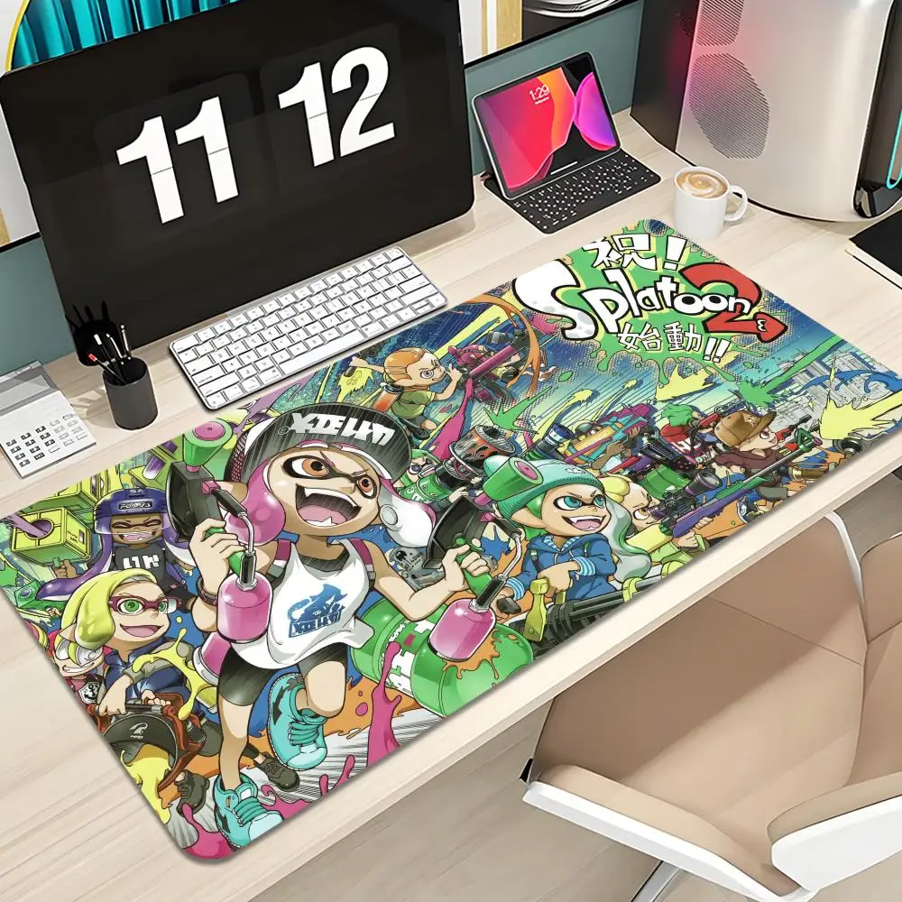 Splatoons Cartoon Mouse Pad Keyboard Mousepad lauge 1200X600 mm Desk Mat PC Gamer Office Carpet Home Table pad