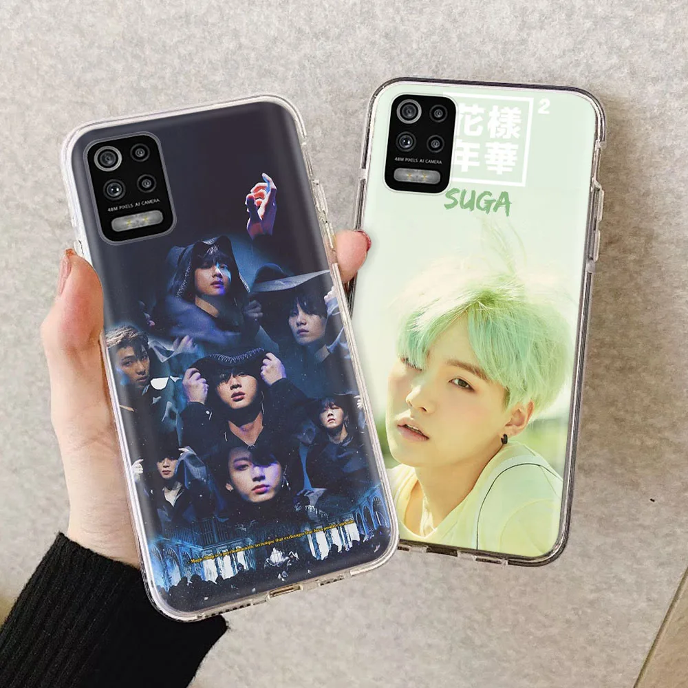 Case for LG K61 K71 K52 K42 K92 K62 Q61 Q52 Q60 V60 G8 G8x ThinQ VELVET Stylo 6 V40 V50 Max Cover Korean Stars Love Yourself