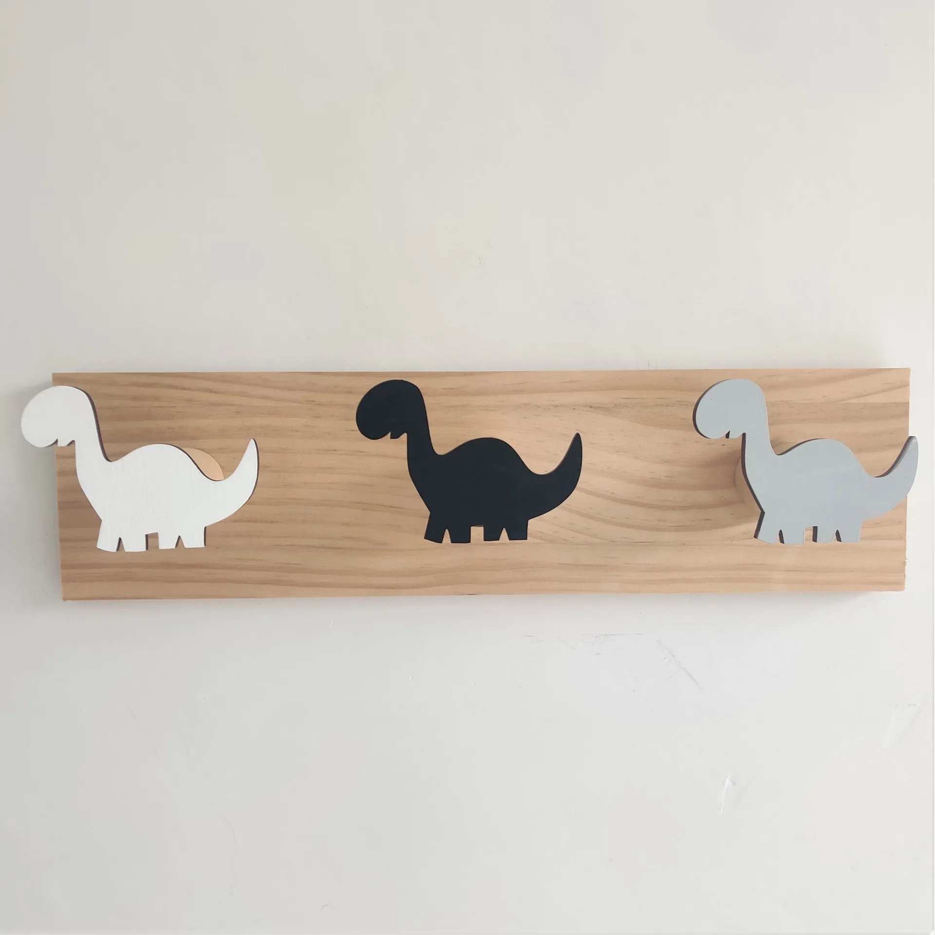 

Nordic Cartoon Dinosaur Wooden Hook Cute Animal Hook Wall Hanging Coat Hook Home Decoration Solid Wood Hook Kitchen Accessories