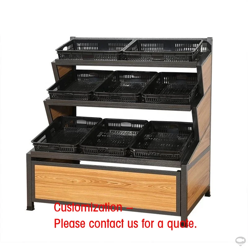 custom.Good Quality Metal Fruit and Vegetable Display Units