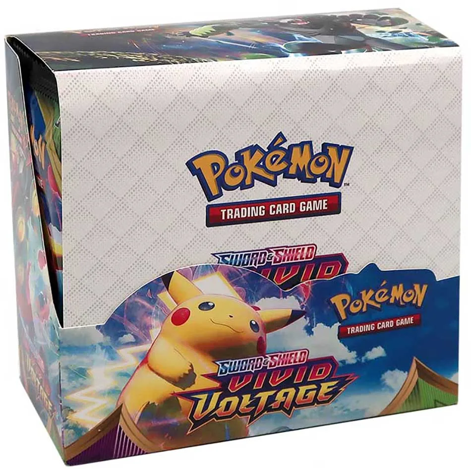 324Pcs/box Pokemon TCG: Sword & Shield Hidden fates Booster Box Collectible Trading Card Game Set