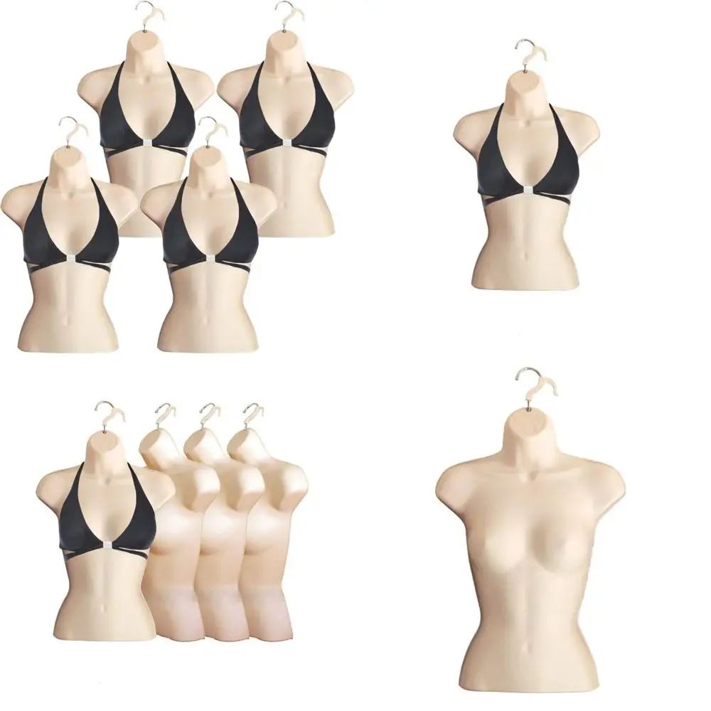 

Stackable Hollow Back Mannequin for S-M Clothing, with Hanging Hooks, T-Shirt Display, Countertop Use, and Versatile Design