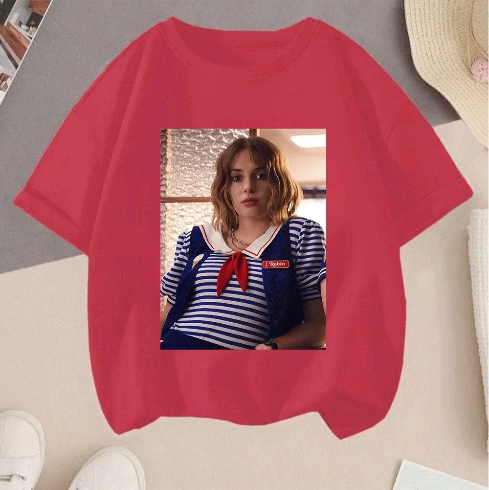 

New Summer Short Sleeve Tops Hot Selling Casual Stranger Things 2D Print 2026 Tees For Kids Teens Boys Girls