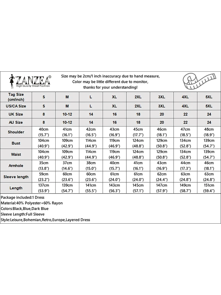 2025 ZANZEA Women Spring Vintage Long Sleeve Ruffles Maxi Dress Autumn Solf Denim Sundress Casual Loose Solid Vestido Robe Femme