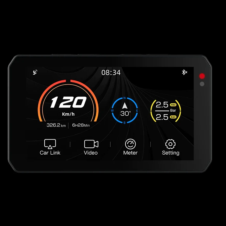 CHIGEE Aio -5lite 5 Inch 1080p Android Auto Navigation Motorcycle Carplay With Control - Image 2