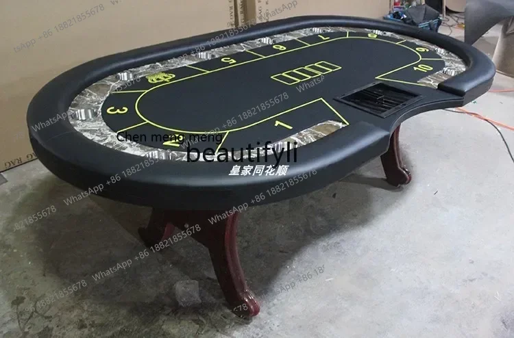 SS الفاخرة تكساس بوكر الجدول تقليد الرخام المدرج مصنع مخصص لعبة البوكر Table7486