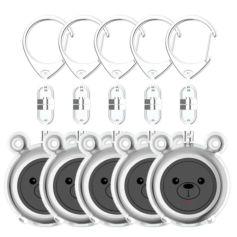 

FFYY-Portable Keychain Self Defense Alarm Mini Female Type-C Rechargeable Wolf-Proof Safety Siren For Elderly Children Black