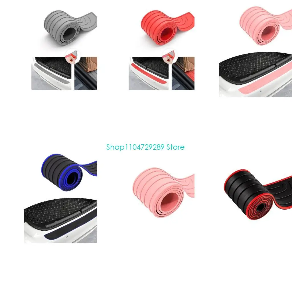 D8KE Flexible Rubber Entry Cover Bumper Guard Band for Cargo Loading Rear Bumper Care