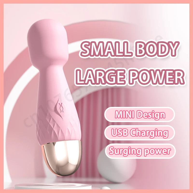 Powerful 10 Modes Vibration Mini Vibrator Magic Stick USB Charging Massager G-Spot Masturbator Vibrators Sex Toy For Women Adult