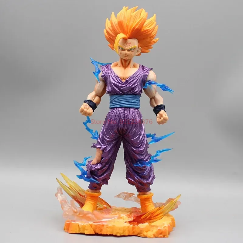 

25cm Dragon Ball Z Anime Figure Son Gohan Action Figurine Super Saiyan 2 Cell Game Children Model Toys Collection Son Goku Gift