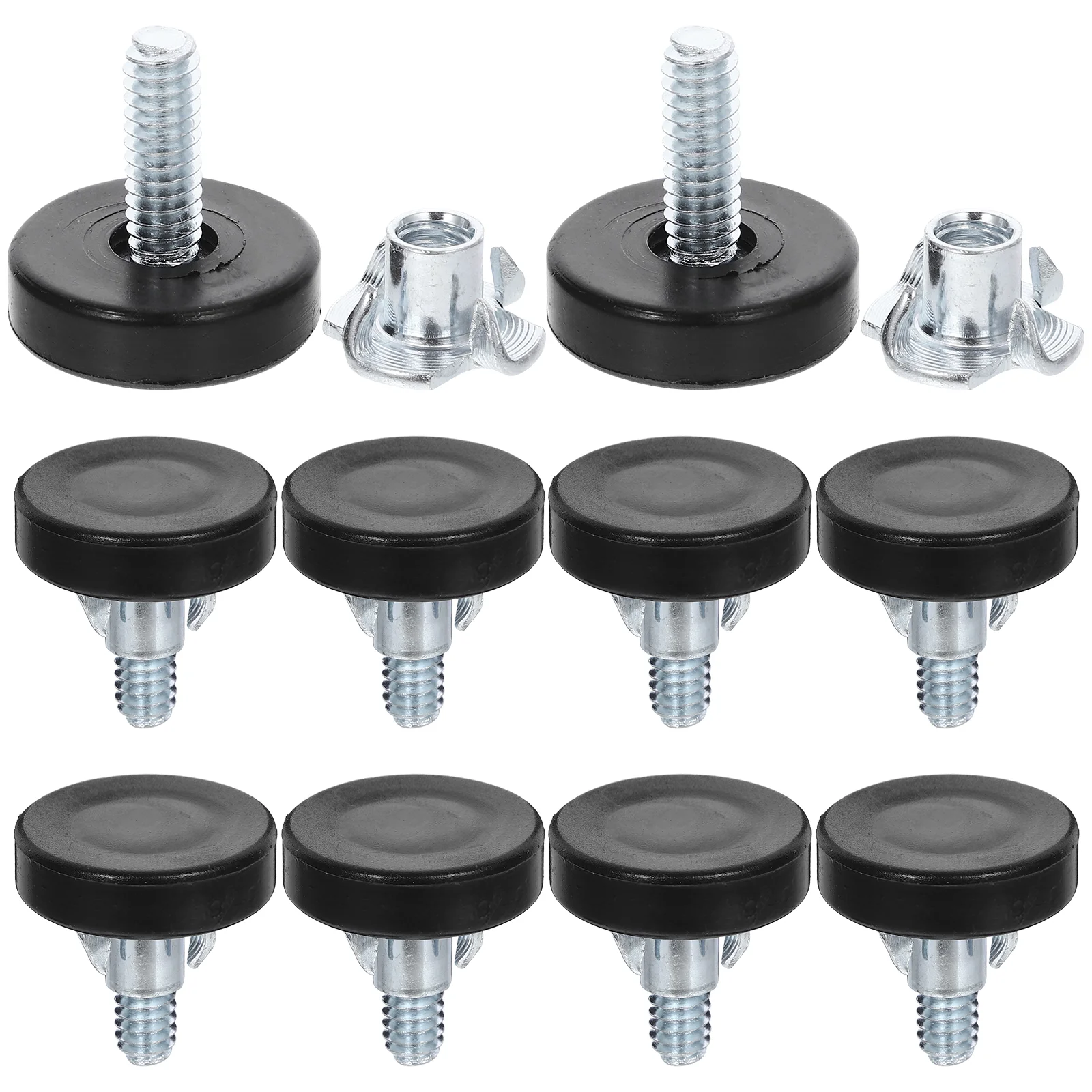 

12 Pcs Leveler Portable Leveling Decking Stand Coffee Legs Adjustable Furniture Screw on Levelers Feet for