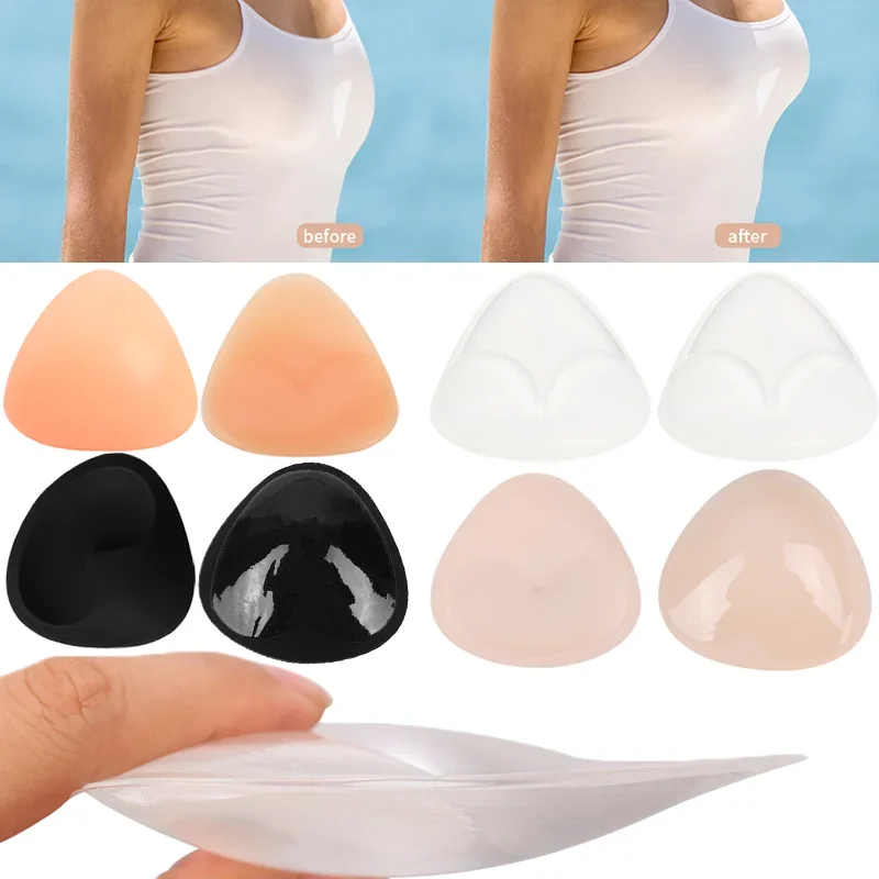 

Bikinis Swimsuit Bikini Chest Padding 3D Insert Bikini Set Push Up Padded Women Swimwear Women Thicker Breathable Sponge Bra Pad