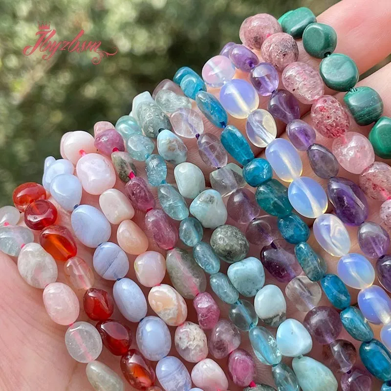 4x6x5-8mm Irregular Potato Natural Stone Spacer Beads for Needlework DIY Accessories Charm Necklace Bracelet Jewelry Making 15\