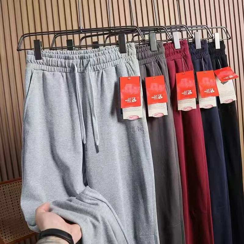 

Men's Summer Thin Elastic Breathable Spor Straight Casual Pants Good Fit 3D Tailoring Cotton Straight Leg Trousers