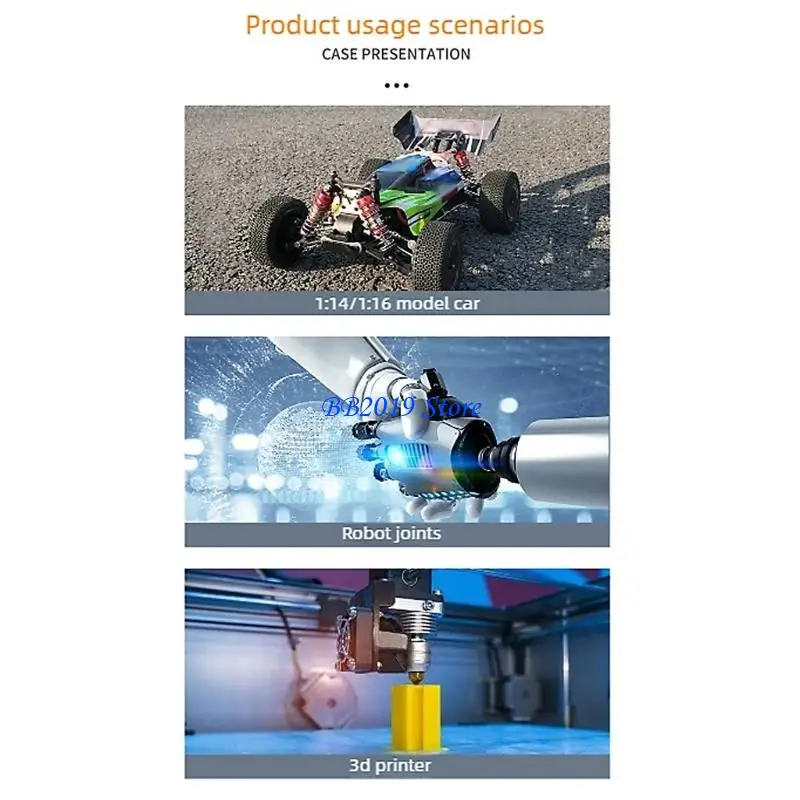 Q0KB Plastic Gear 17g Servo Iron Motor for Toy Vehicle Included