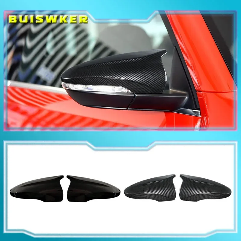 2X Side Wing Mirror Cover Caps For VW JETTA MK6 Volkswagen Passat B7 Scirocco Beetle CC Eos Rearview Mirror Cover Add on