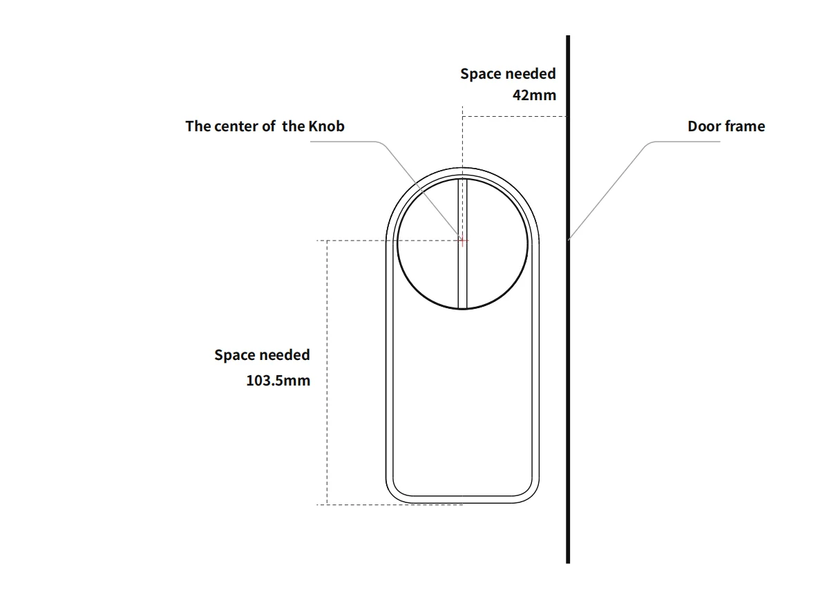 GIMDOW Bluetooth-compatible smart door lock can smart key/password /APP unlock with Tuya  APP Electronic Lock