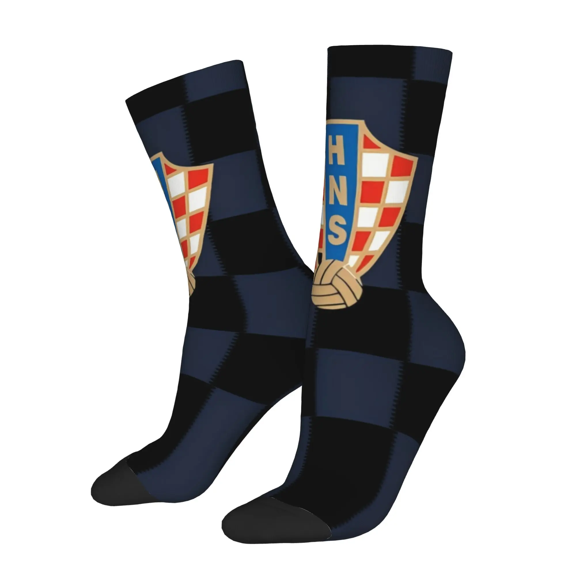 Hip Hop Vintage Croatia Crazy Men's compression Socks Unisex  Street Style Seamless Printed Funny Sock Match Day Essentials