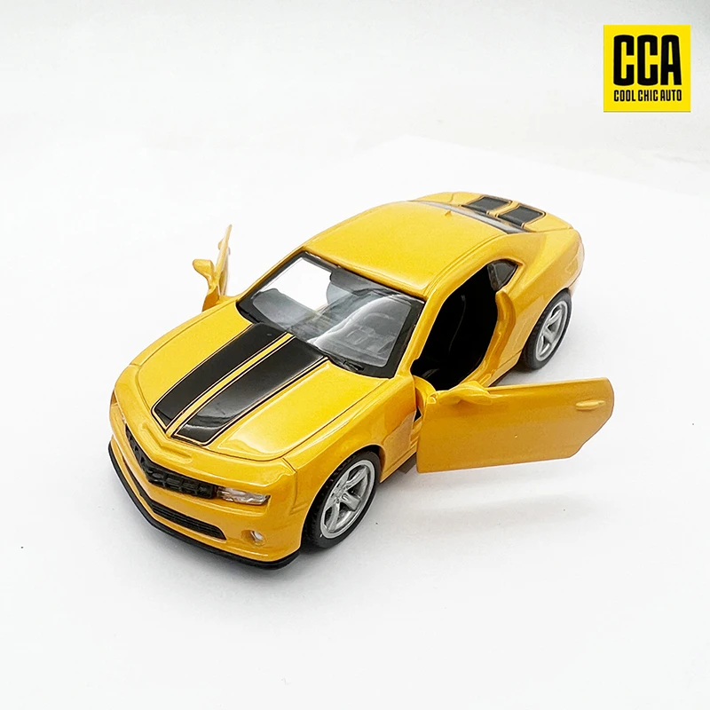 CCA 1 box 1:43 Chevrolet Camaro alloy car yellow door-openable boomerang classic racing car model ornament