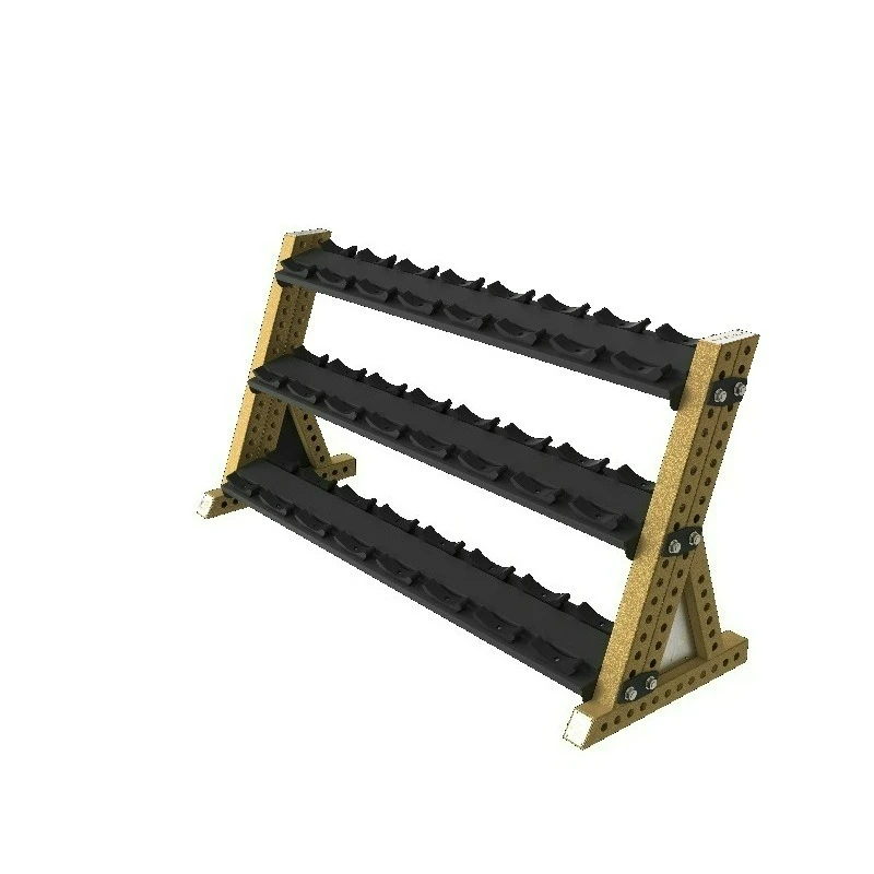 Professional Dumbbell Storage Rack Square Tube Metal Frame Stable Support For Gym Fitness Training Equipment New Arrival