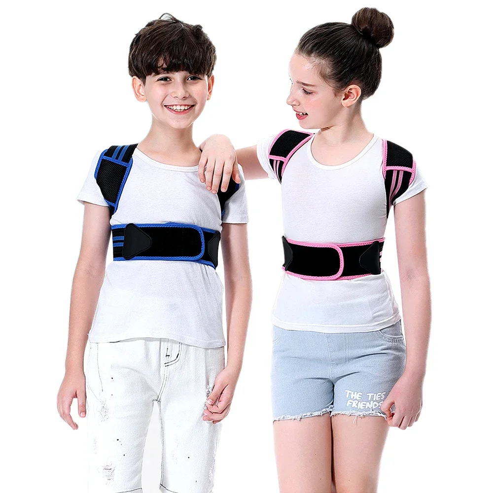 Adjustable Children Posture Corrector Back Support Belt Kid Boy Girl Orthopedic Corset Spine Back Lumbar Shoulder Braces Health