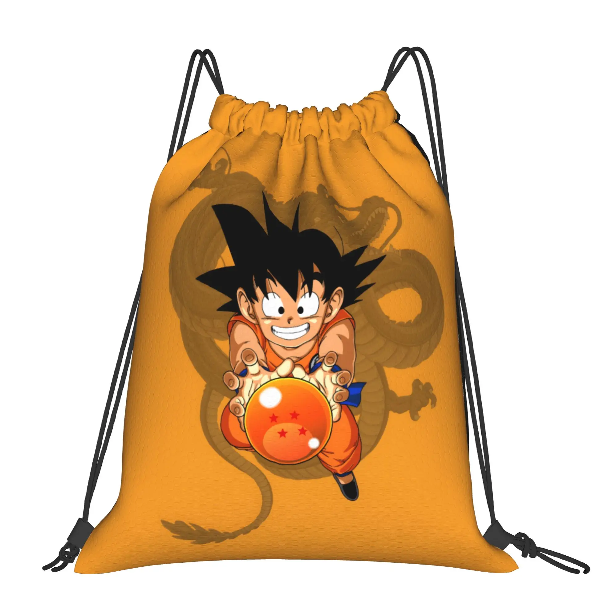 1 pc DRAGON BALL  Print Drawstring Bags Men Women Storage Backpack Teenager Travel Bag