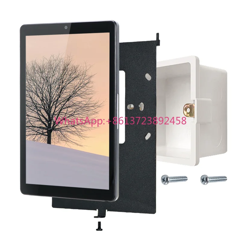 8 Inch IPS Display Plastic USB Powered Security Doorbell Video Intercom PoE RK3576S Octa Core Android 14 Flip Design Home Use