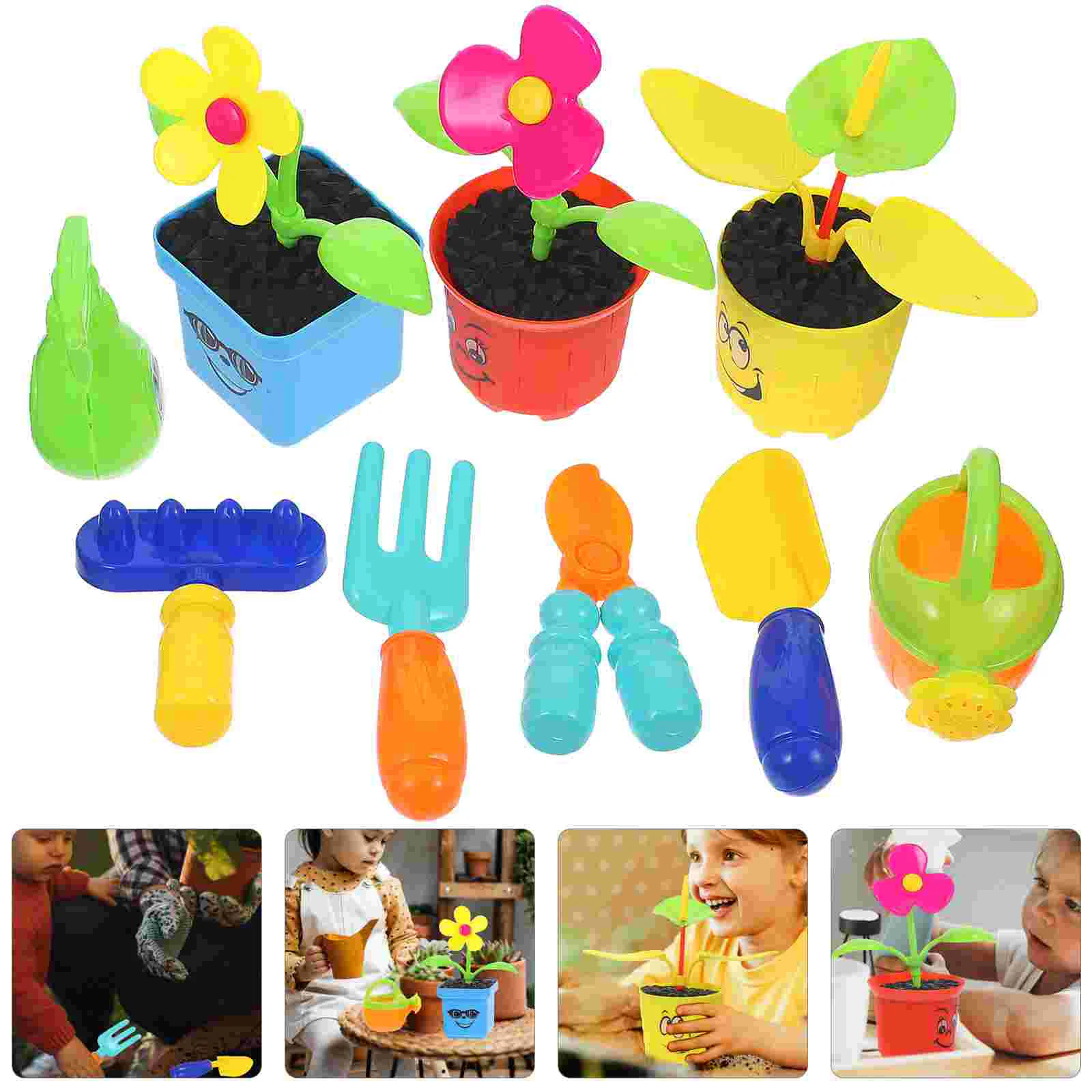 

Gardening Equipment for Kids Flower Toy Toys Baby Planting Tools Educational Plastic Plaything