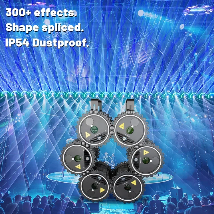 Special Design Ip54 Dmx Ilda Control Magic 5w S Animation with 25kpps Rgb for Pary Event