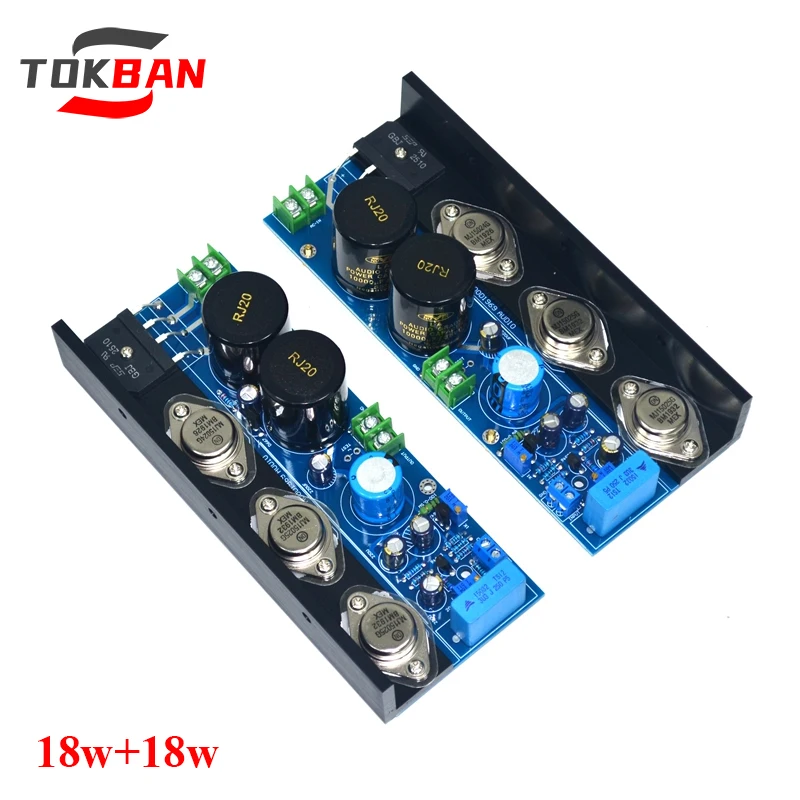 

TOKBAN Hood 1969 18w*2 2-channel Class A Amplifier Board High Power ON 15024 15025 HIFI Amplifier Audio