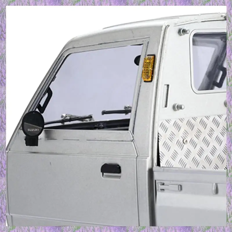 Milieuvriendelijke-Voor WPL D12 1:10 RC Truck Auto Upgrade Onderdelen Rvs Simulatie Achteruitkijkspiegel Decoratie Accessoires