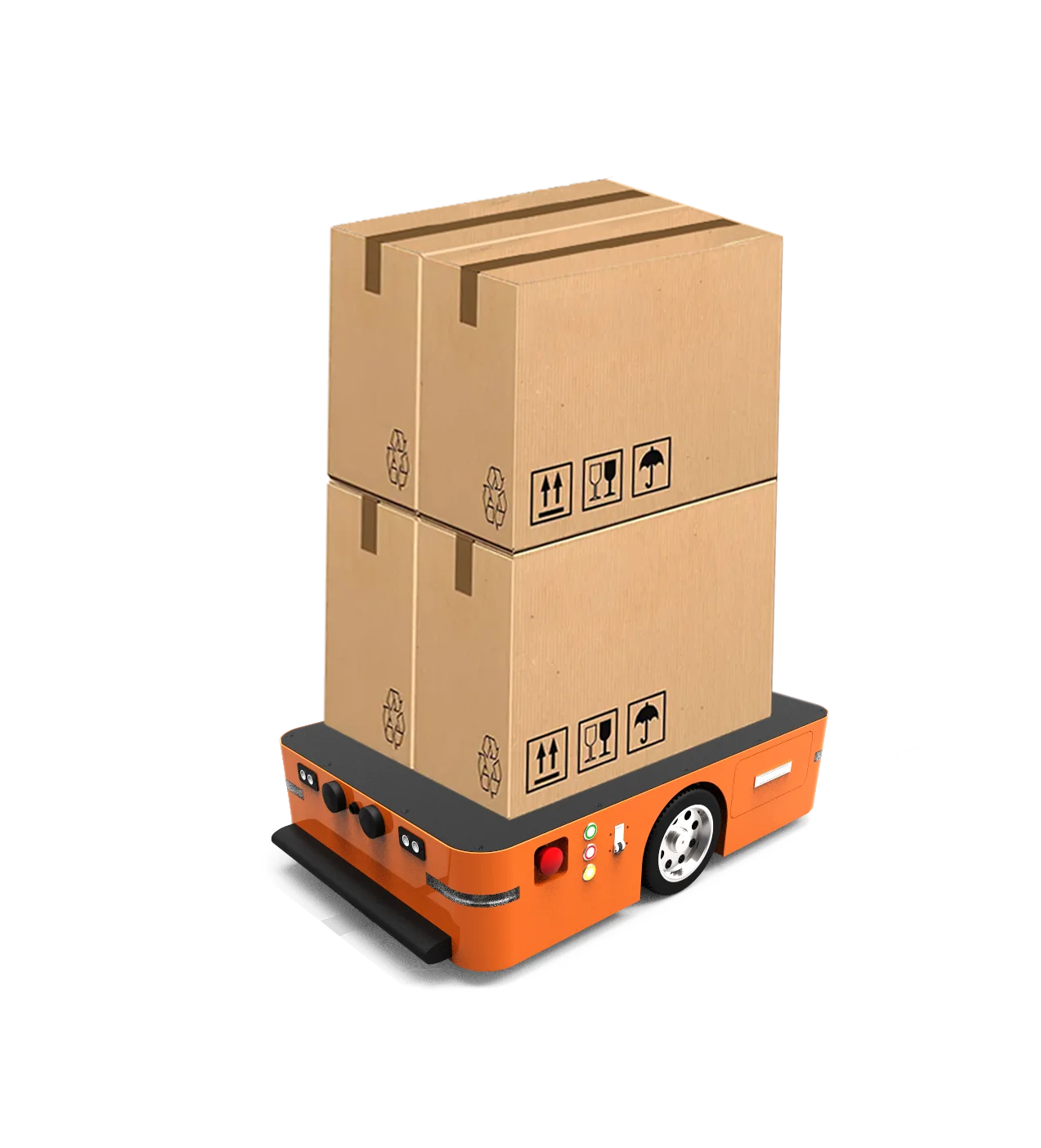 200kg Load Smart AGV Warehouse Autonomous Mobile AGV Robot with Wireless Charger for Intelligent Material Handling System