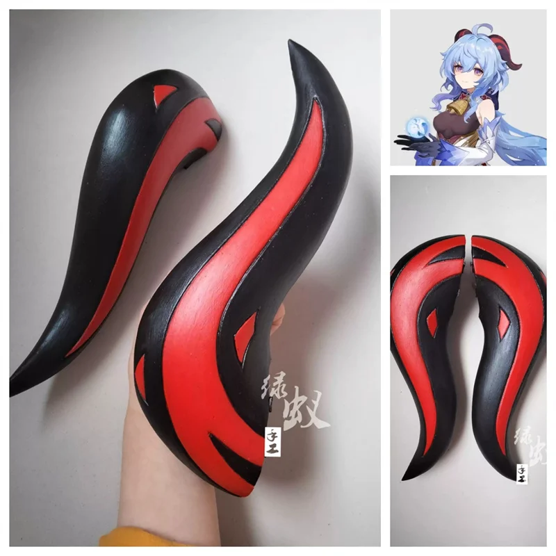 

Genshin Impact Ganyu Cosplay Horns Headwear Hair Clip Hair Pin Carnival Halloween Ganyu Cosplay Costume Accessories