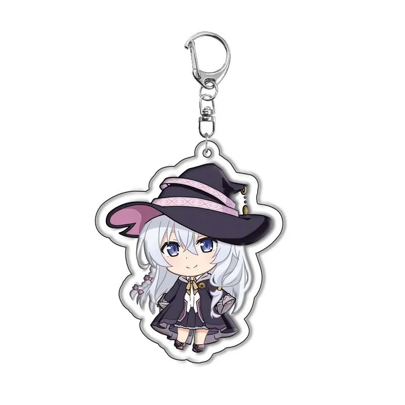 

Anime Wandering Witch:The Journey of Elaina Acrylic Keychain Pendant Elaina Cartoon Creative Accessories Friends Gifts